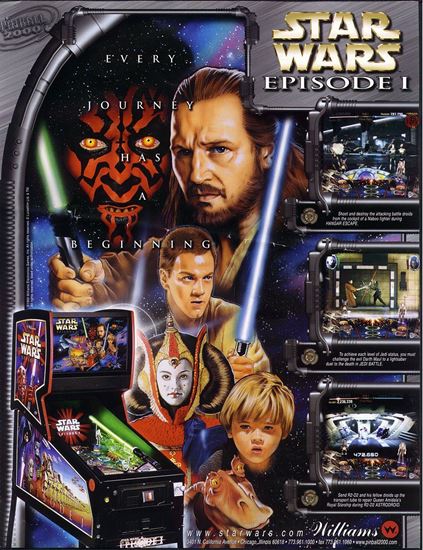 Picture of Star Wars Episode 1 Pinball Machine By Williams