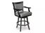 Picture of Presidential Billiards Black & Gray Backed Barstool