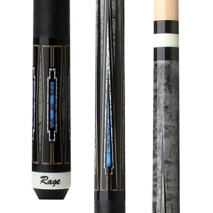 Picture of Rage Blue Deco Cue with Black Nylon Wrap