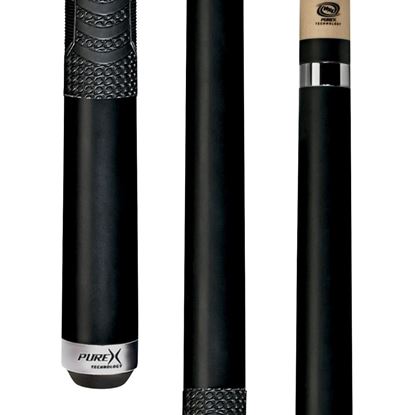 Picture of Pure X Matte Black Cue with MZ Grip - Turbo Lock / 12.75mm
